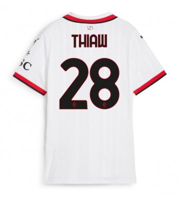 AC Milan Malick Thiaw #28 Segunda Equipación Mujer 2024-25 Manga Corta